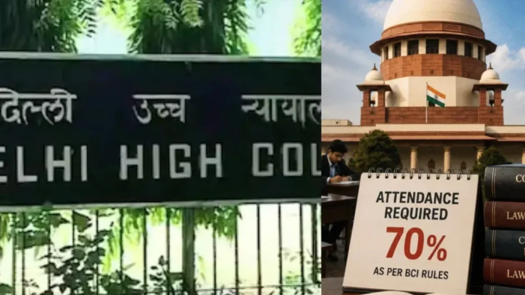 कम अटेंडेंस वाले लॉ स्टूडेंट्स नहीं दे पाएंगे एग्जाम, दिल्ली हाईकोर्ट के फैसले पर सुप्रीम कोर्ट ने लगाई रोक