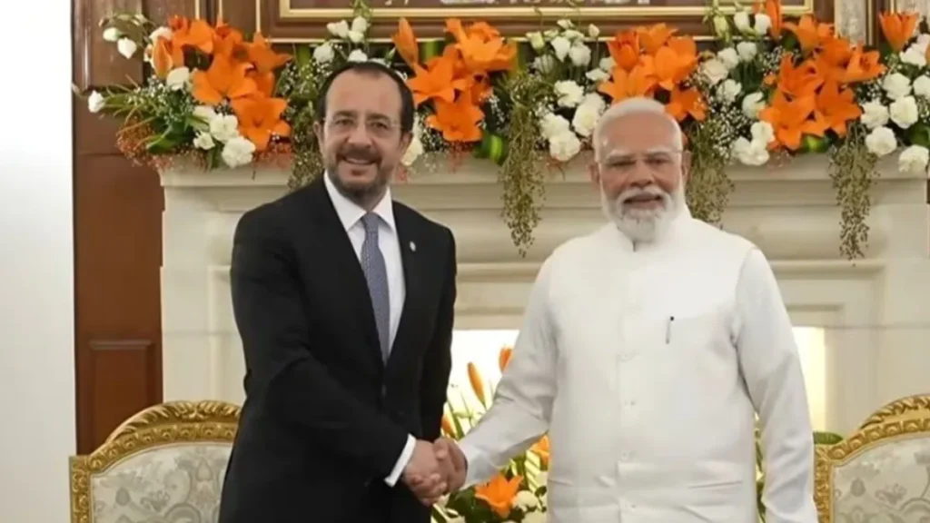 दिल्ली में भारत-साइप्रस की द्विपक्षीय वार्ता, पीएम मोदी बोले -संबंधों को रणनीतिक साझेदारी में बदला
